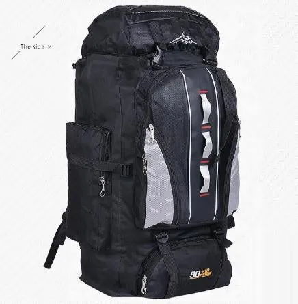 100L Large Capacity Camping Hiking Backpack