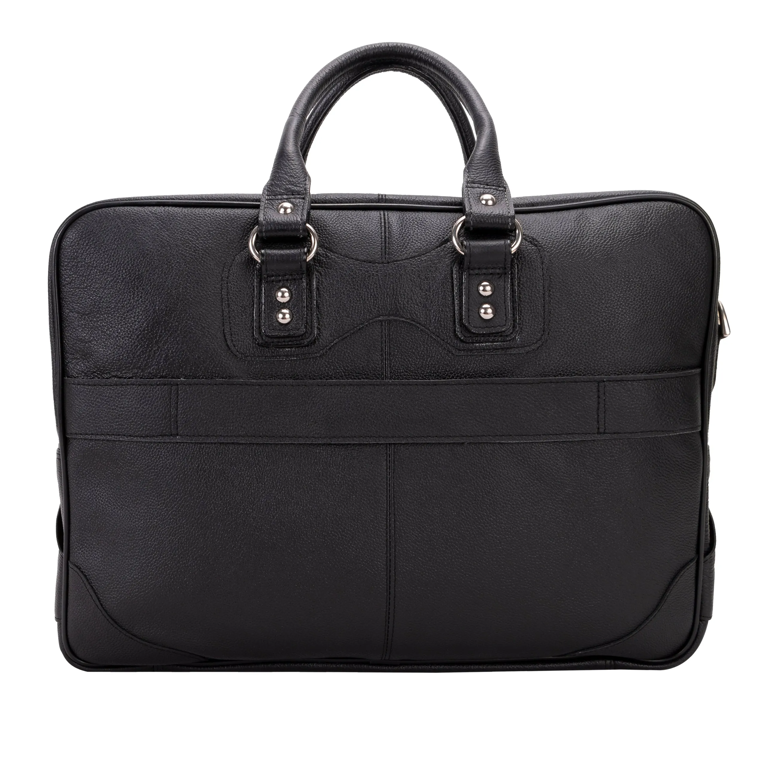 18225 (Black) 15" Leather Laptop Briefcase