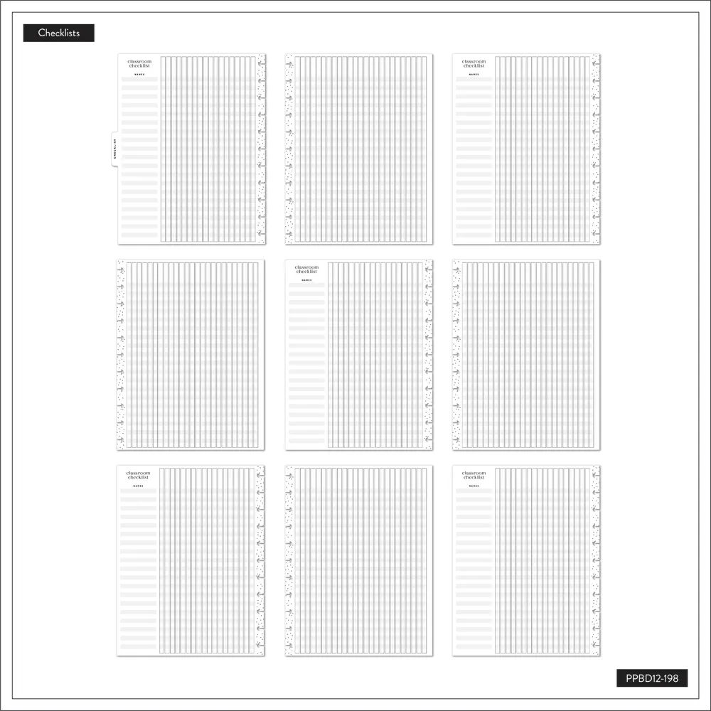 2024 Aesthetique Teacher Happy Planner - Big Teacher Layout - 12 Months