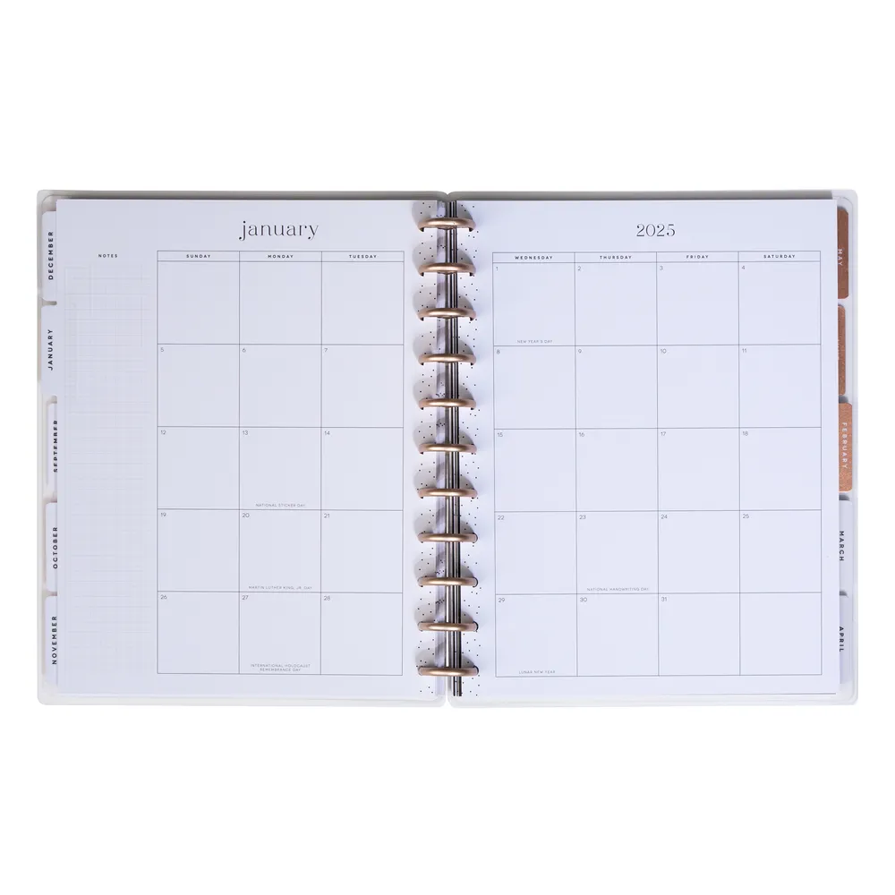 2024 Aesthetique Teacher Happy Planner - Big Teacher Layout - 12 Months