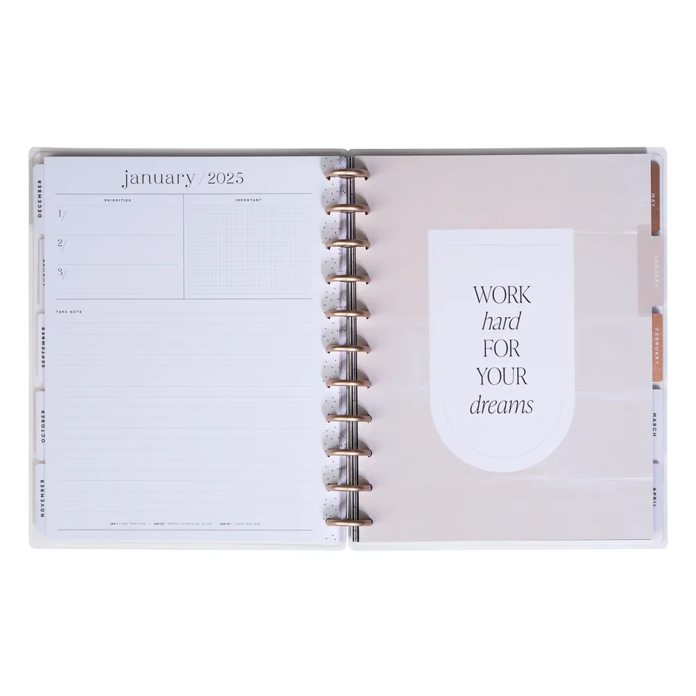 2024 Aesthetique Teacher Happy Planner - Big Teacher Layout - 12 Months