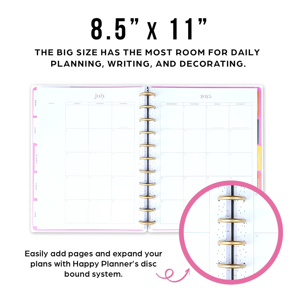 2025 Sketchy Florals Planner - Big Vertical Layout - 12 Months