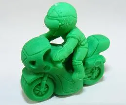 382301 Two Biker Japanese Erasers a bag-30