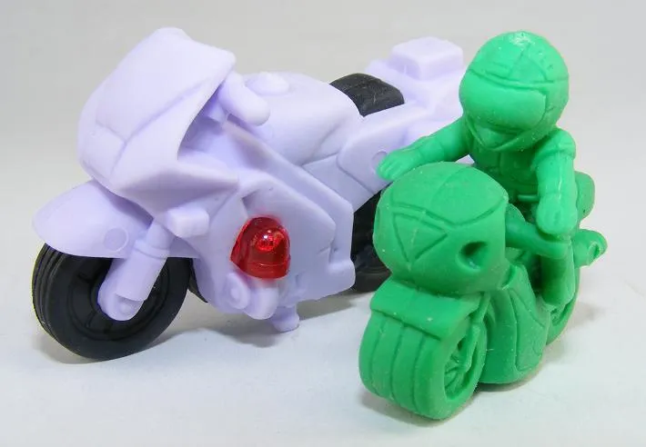 382301 Two Biker Japanese Erasers a bag-30