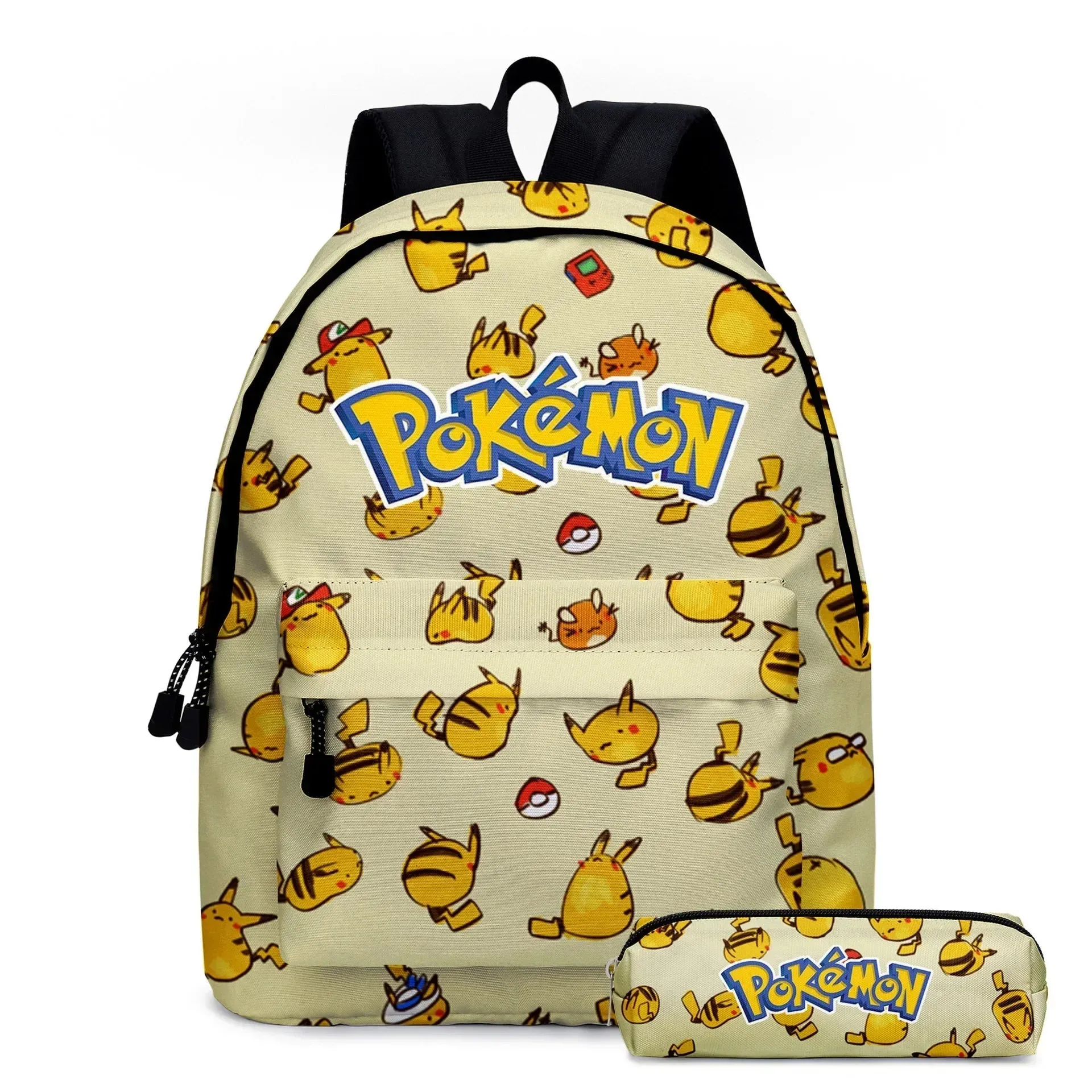 3PC-Set Pikachu Pokémon Backpack