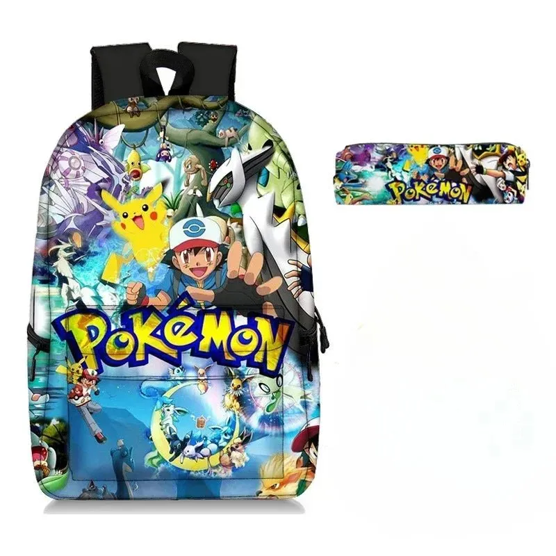 3PC-Set Pikachu Pokémon Backpack