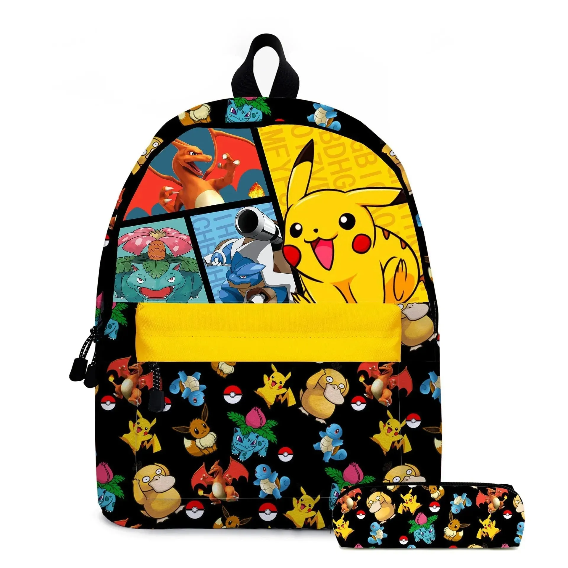 3PC-Set Pikachu Pokémon Backpack