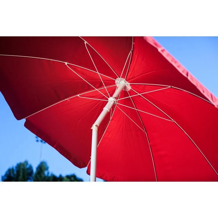 5.5 ft. Portable Beach Umbrella, Red