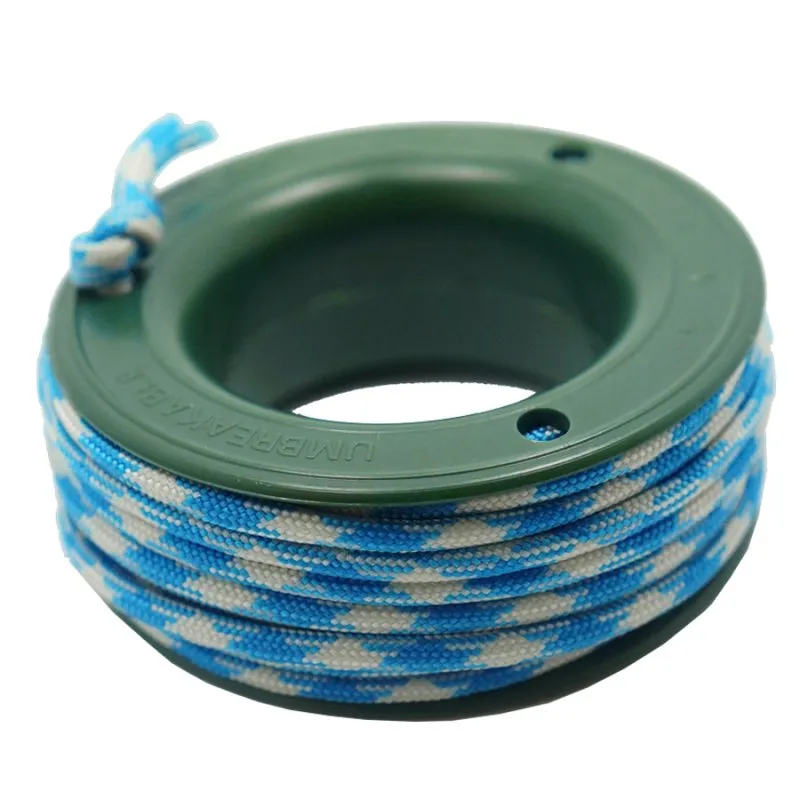 550 PARACORD MINI SPOOL - CYAN WHITE CAMO