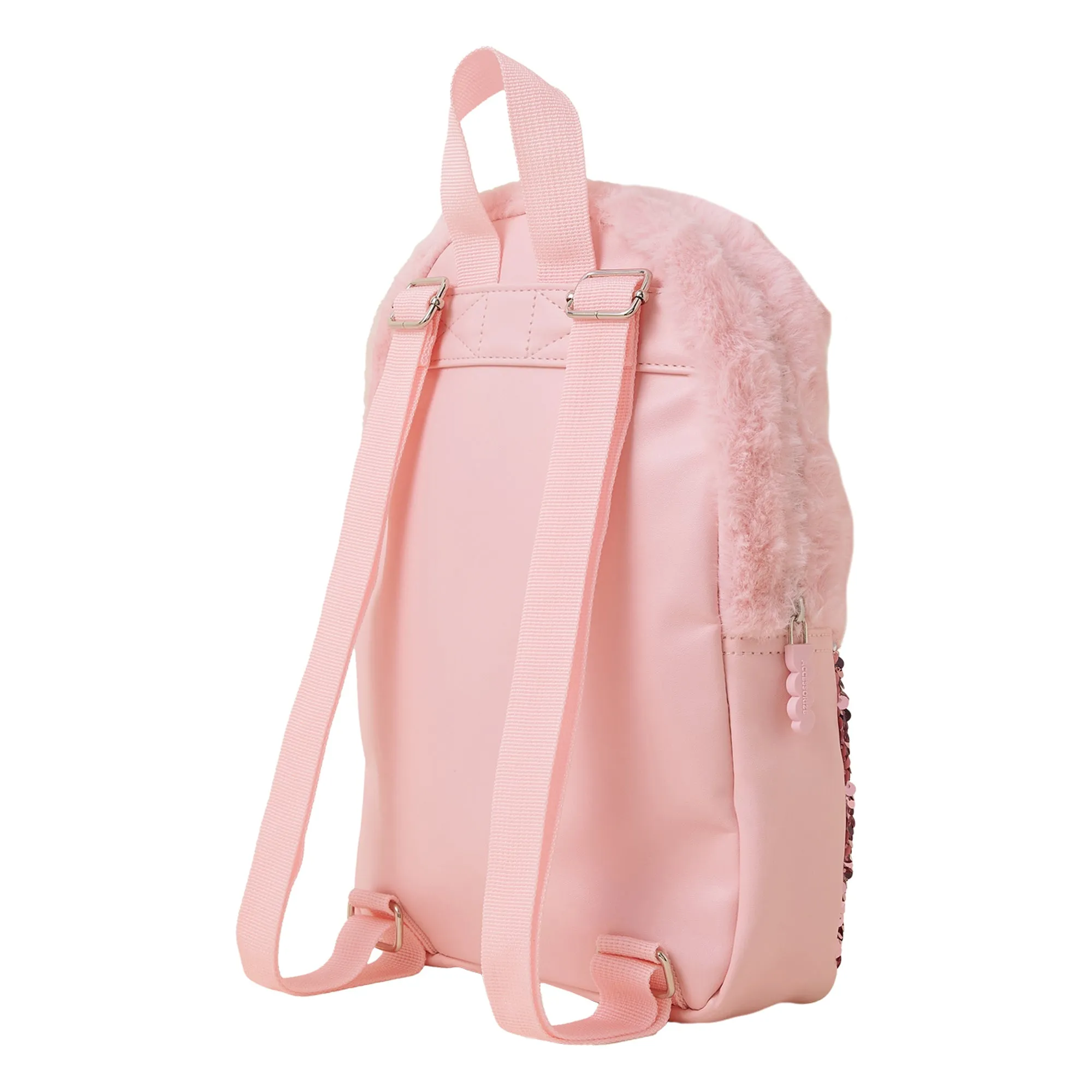 Accessorize London Girls Fluffy Unicorn Backpack-Pink