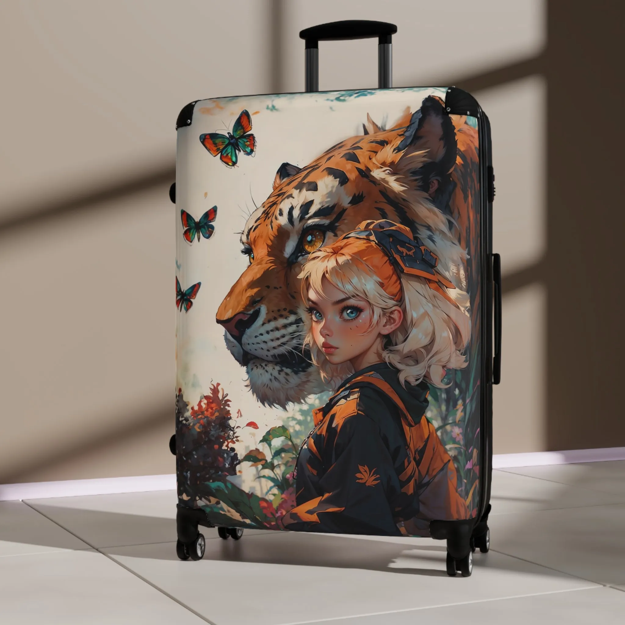 Adventurous Tiger Suitcase | Travel Luggage for Animal Lovers