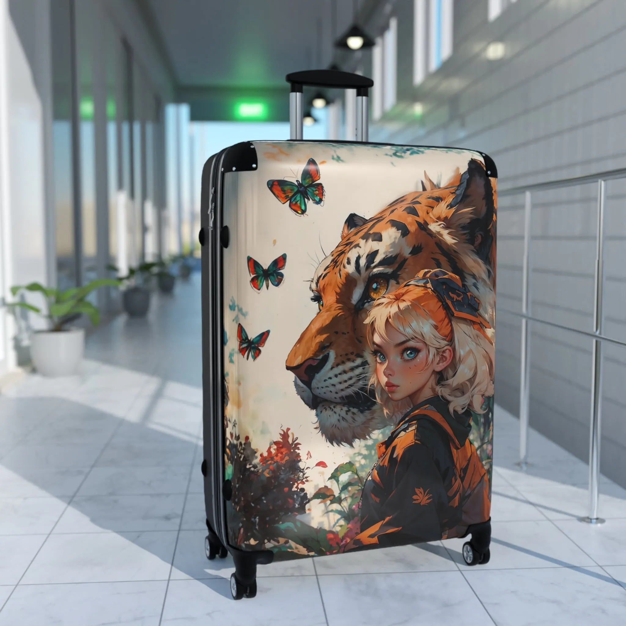 Adventurous Tiger Suitcase | Travel Luggage for Animal Lovers