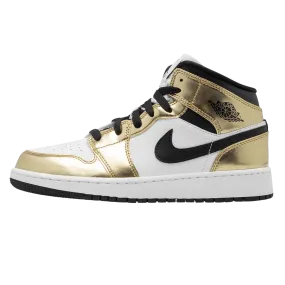 Air Jordan 1 Mid SE GS 'Metallic Gold'