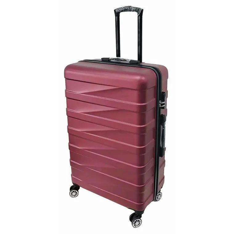 Akio Trolley Luggage, Burgundy, Large