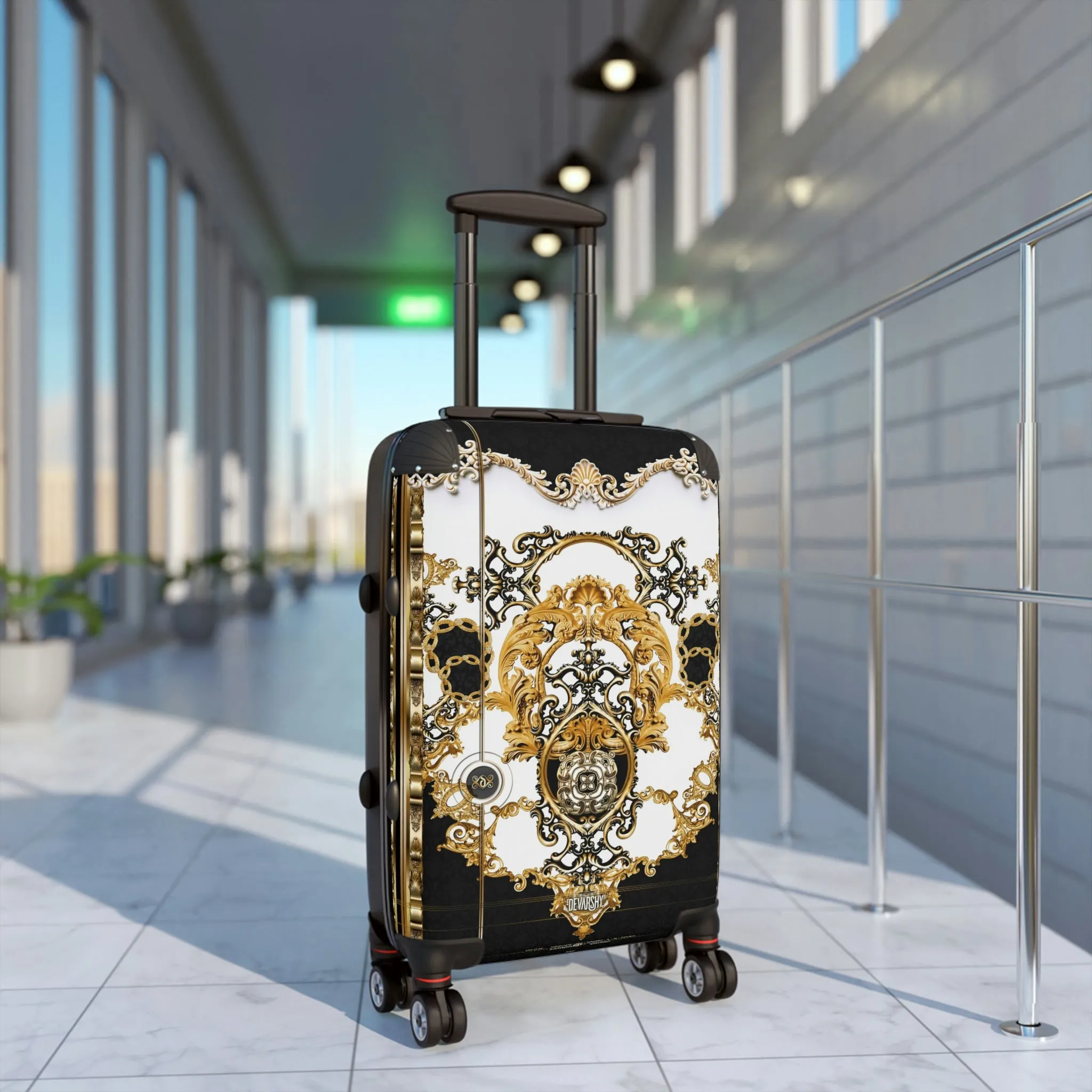 Amber Room Suitcase Baroque Carry-on Suitcase Luxurious Travel Luggage Hard Shell Suitcase 3 Sizes | 100355