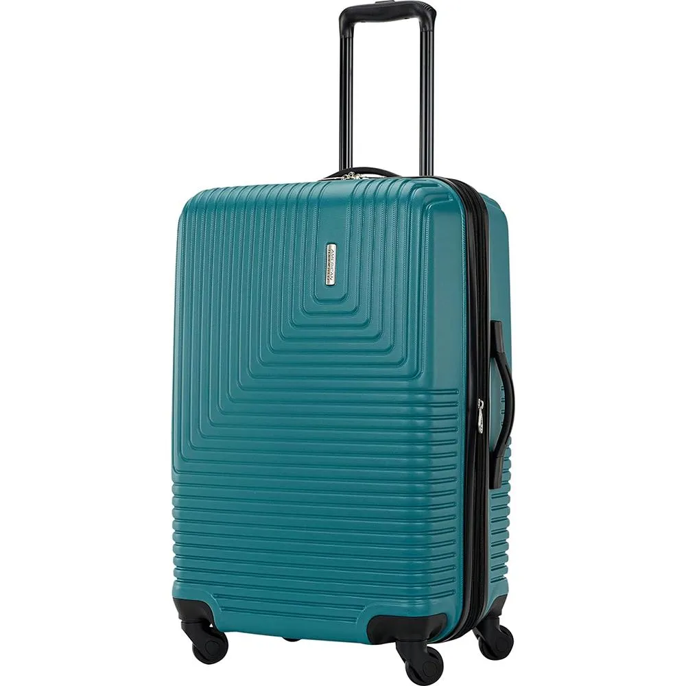 American Tourister Groove Expandable Spinner Suitcase Set 20", 24", 28" - Teal - Open Box