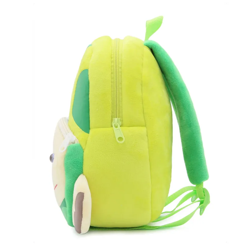 Anykidz 3D Green Turtle School Backpack Cute Animal With Cartoon Designs Children Toddler Plush Bag For Baby Girls and Boys