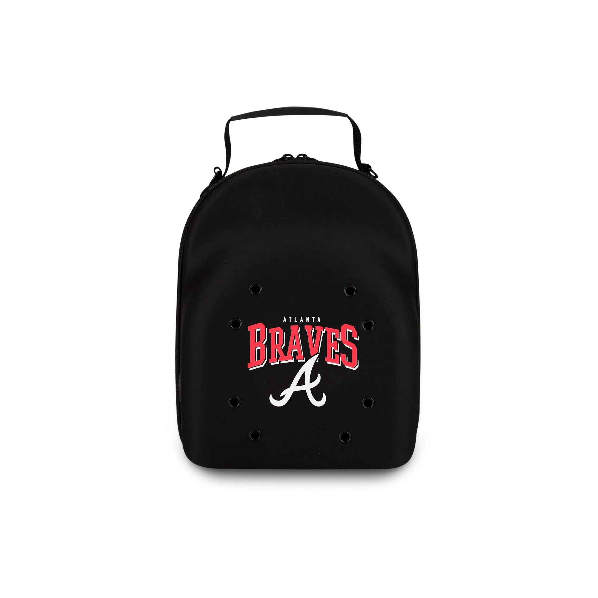 Atlanta Braves Old School Script Black 6 Pack Cap Carrier