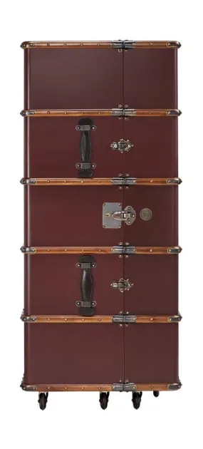 Authentic Models Stateroom Cabinet Case, Burgundy