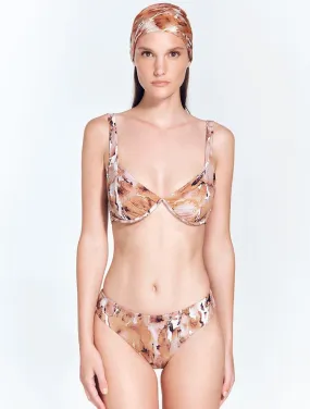 Aya Floral Abstract Bikini Bottom