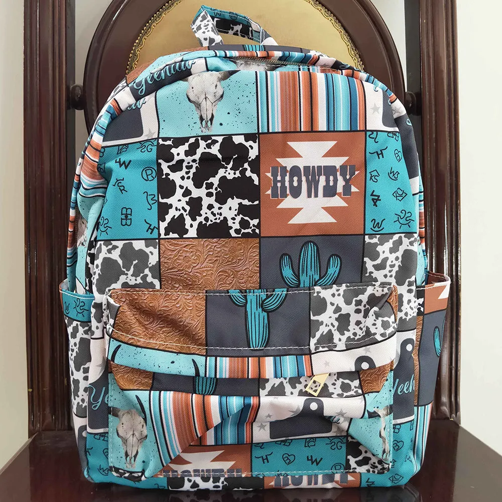 Baby Kids Children Backpacks Howdy Western Back Bags BA0077