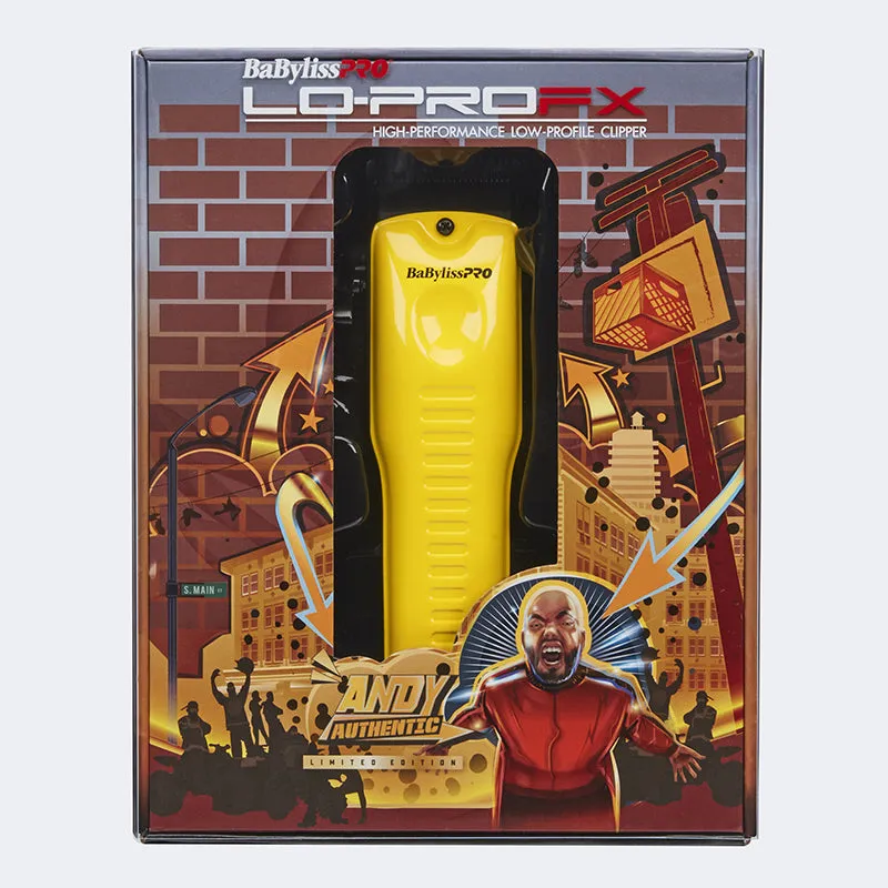 BaByliss PRO - Lo-PROFX Clipper, Influencer Special Edition, Yellow