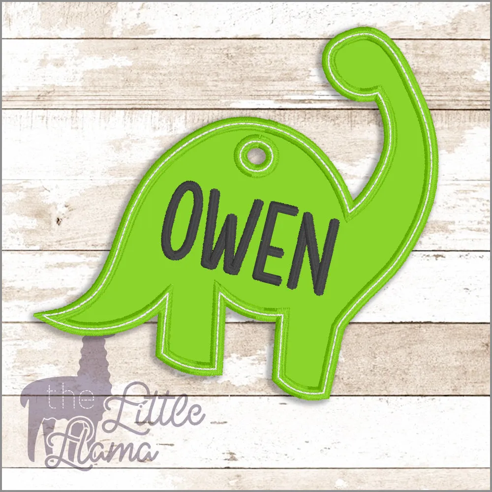 Bag Dino Name Tag