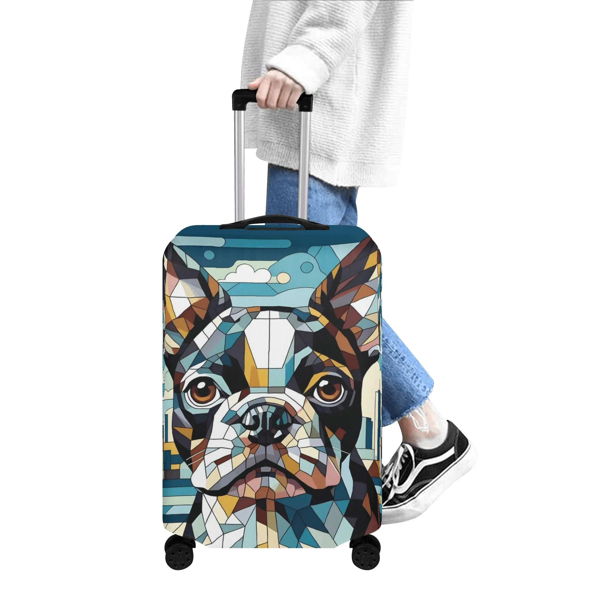 Baxter - Luggage Cover for Boston Terrier lovers