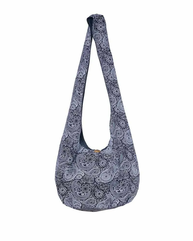 Black and Grey Sling Handbag