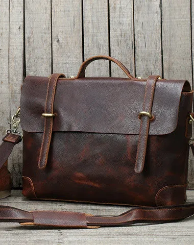 Black Leather Briefcase Workbag for Men Leather Briefcases Men Mens Leather Briefcases Shouler Laotop Bag