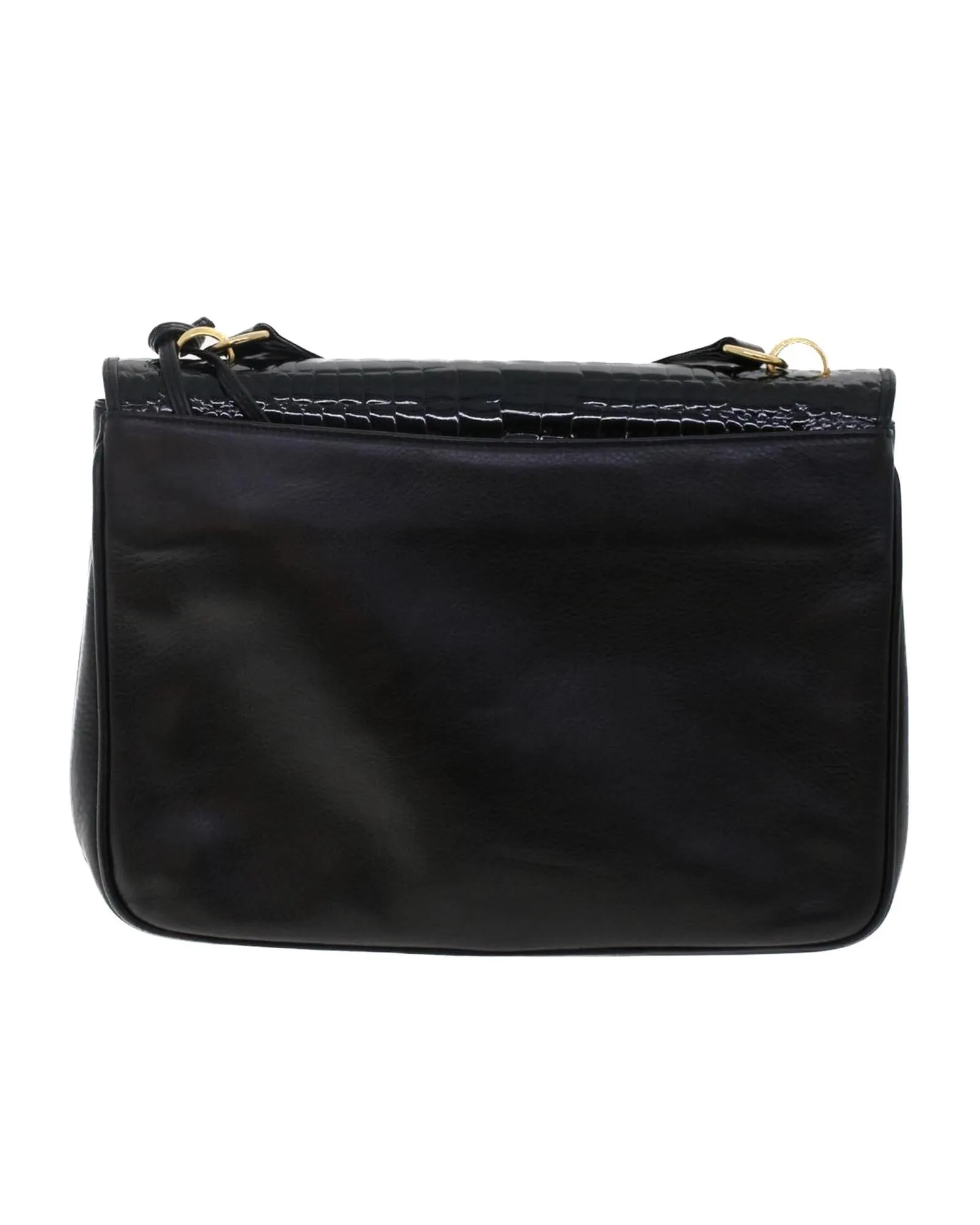 Black Patent Leather Shoulder Bag