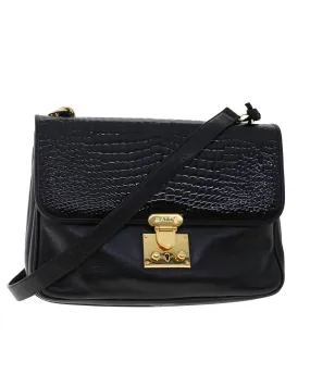 Black Patent Leather Shoulder Bag