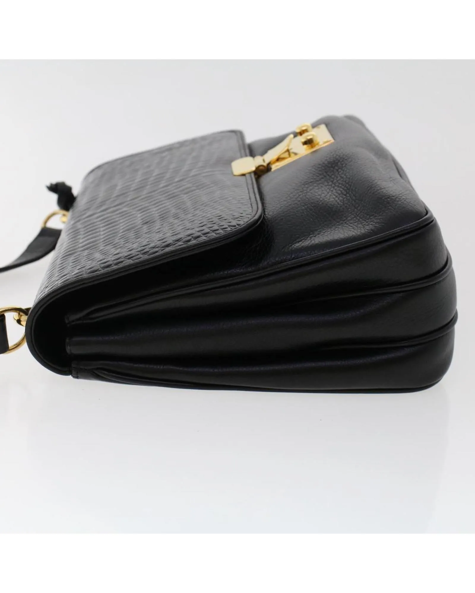 Black Patent Leather Shoulder Bag