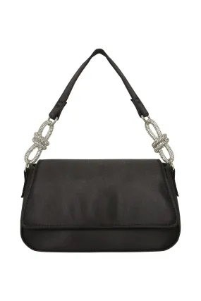 BLACK SATIN BAG