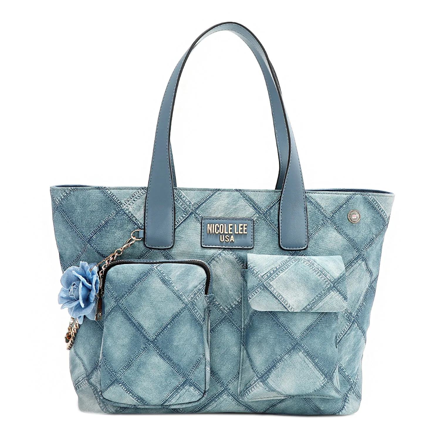 BLUE FLOWER SATCHEL