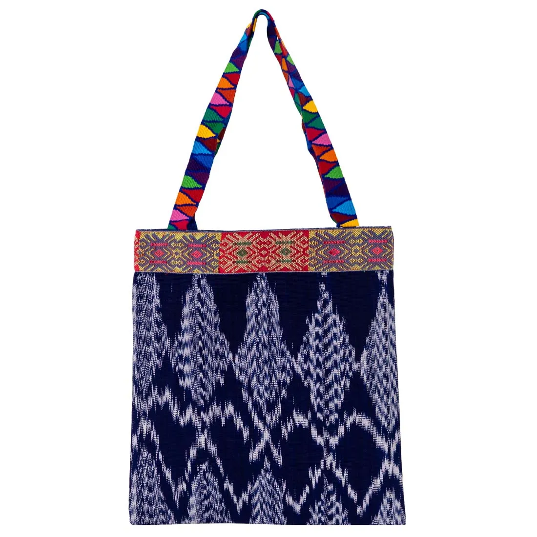 Blue Ikat Tote Bag