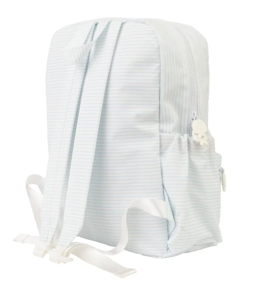 Blue Stripe Backpack- Large