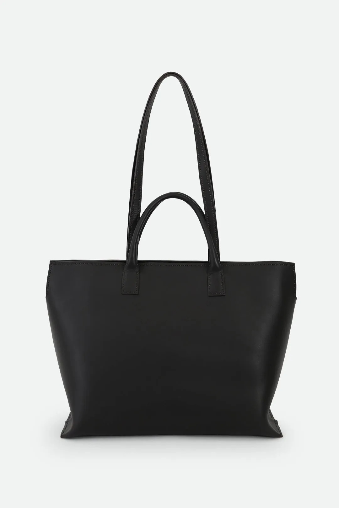 BOLZANO FRENCH BARENIA LEATHER TOTE IN ESPRESSO