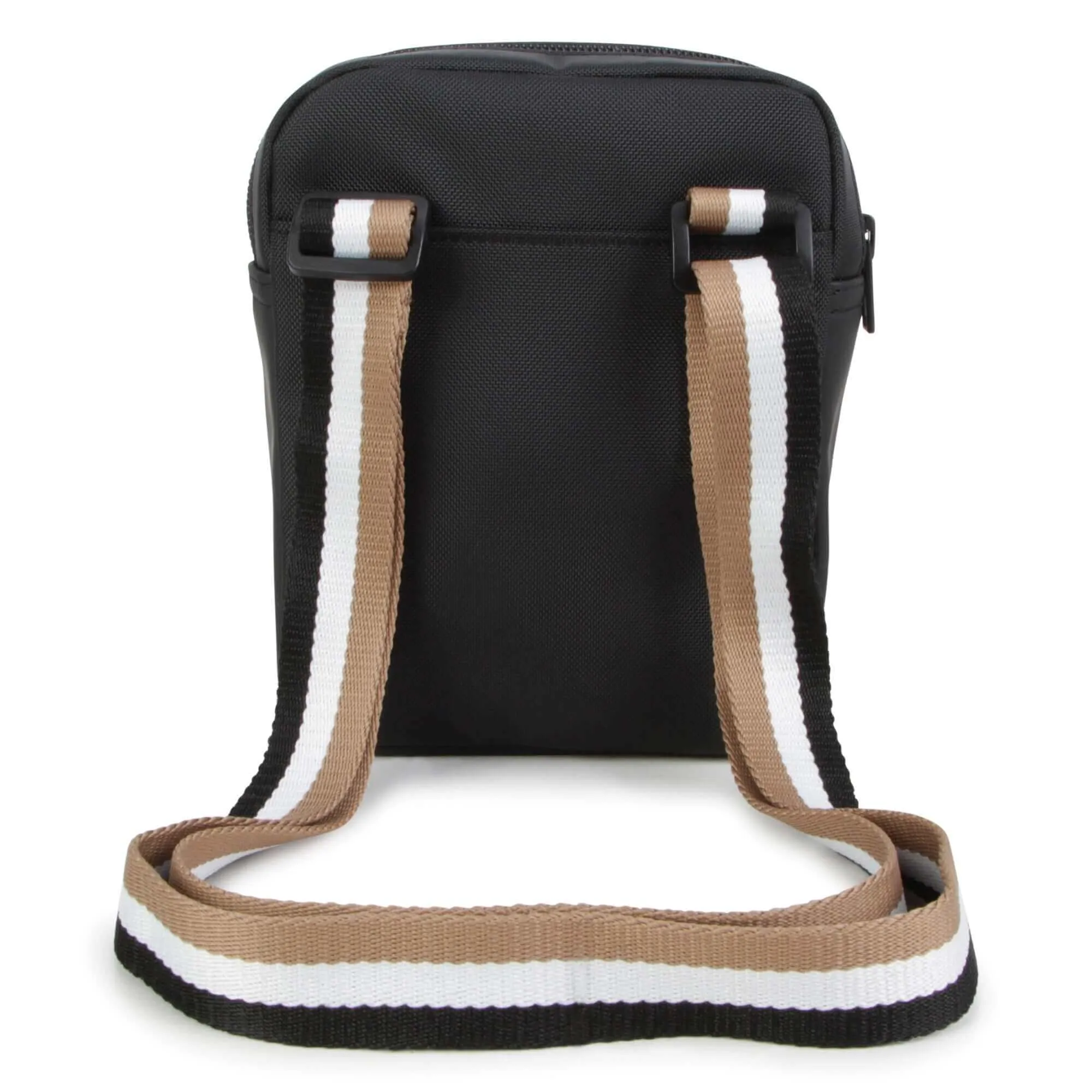 Boys Black Logo Shoulder Bag