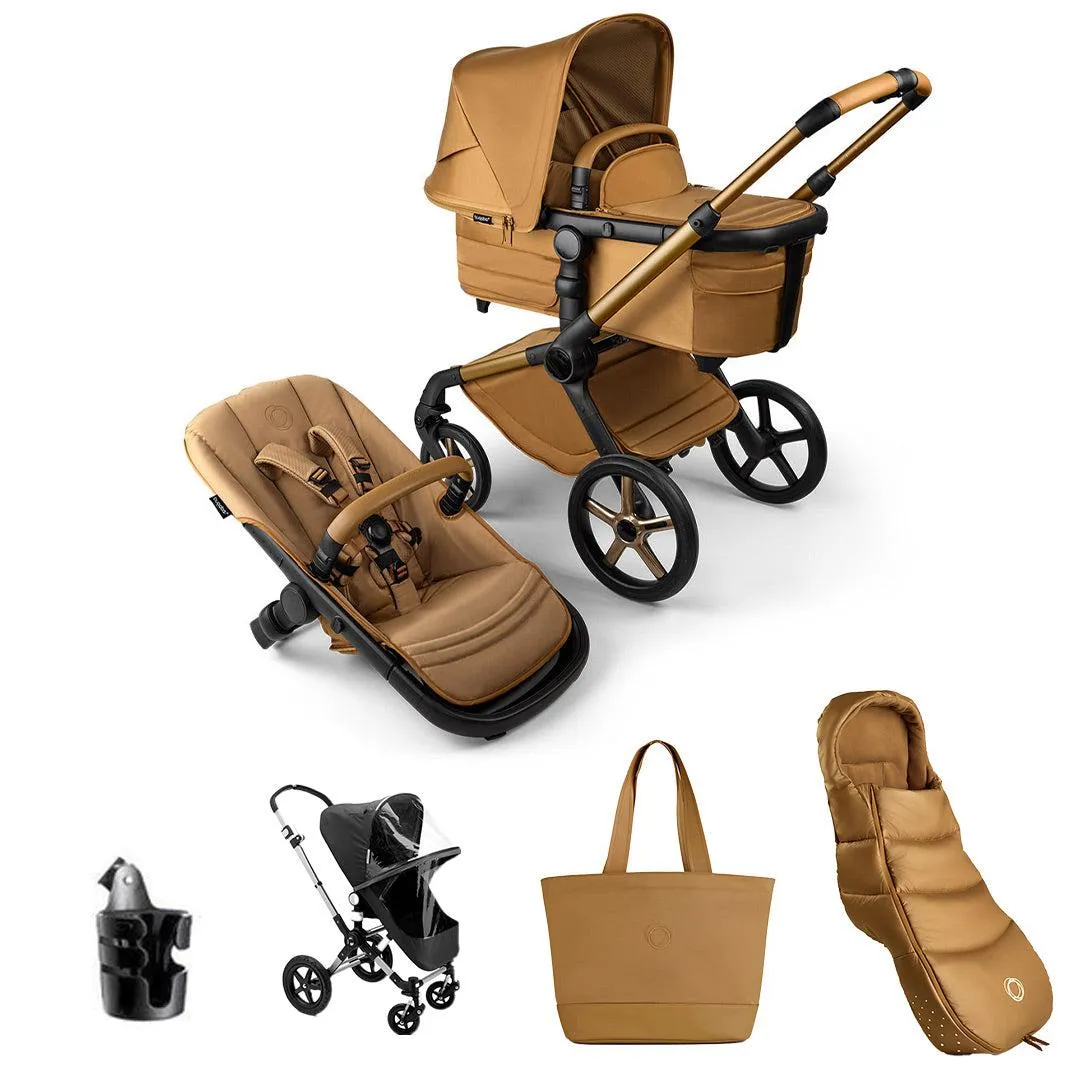 Bugaboo Fox 5 Noir Limited Edition Essential Pushchair Bundle