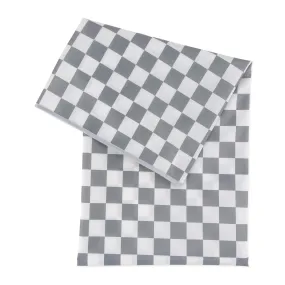 Bumkins Waterproof Splat Mat | Charcoal Check