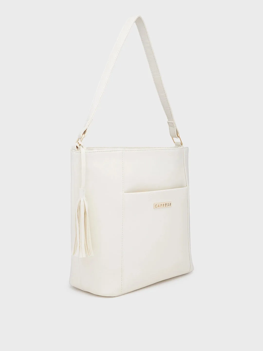 Caprese Sari Hobo Medium Off White