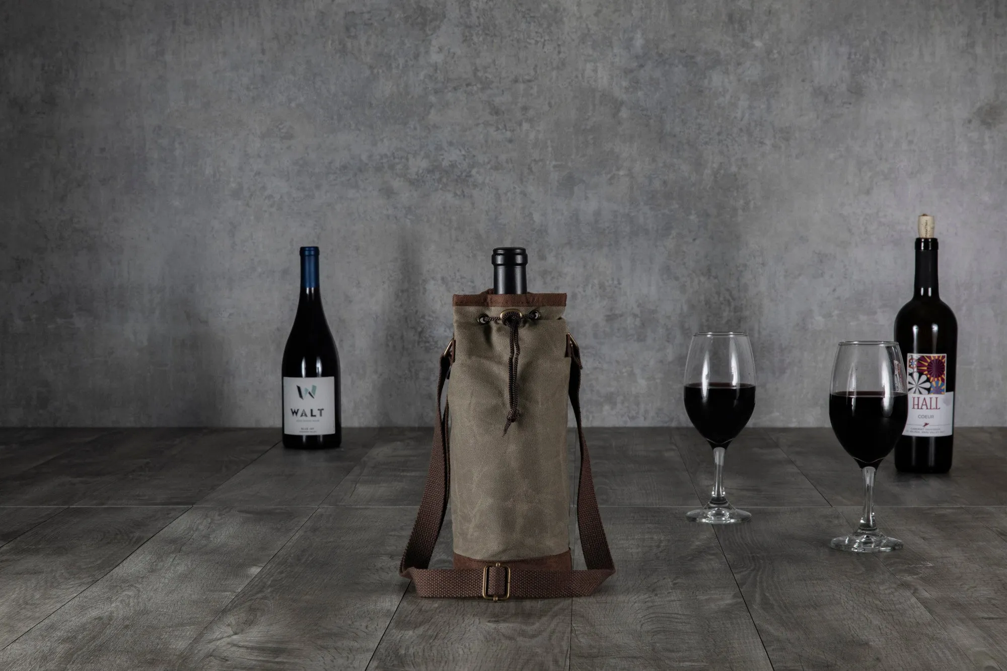 Carolina Panthers - Waxed Canvas Wine Tote