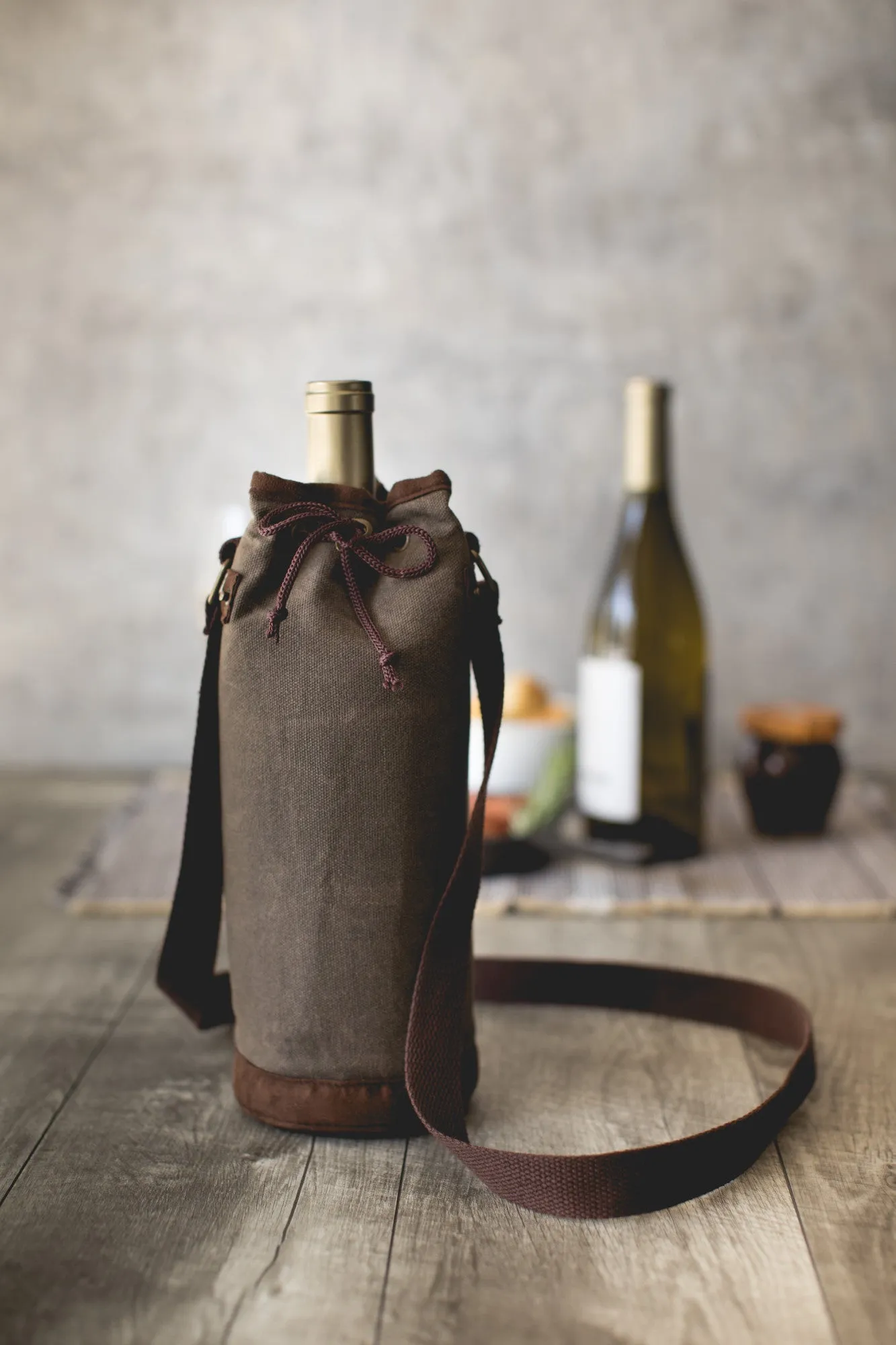 Carolina Panthers - Waxed Canvas Wine Tote