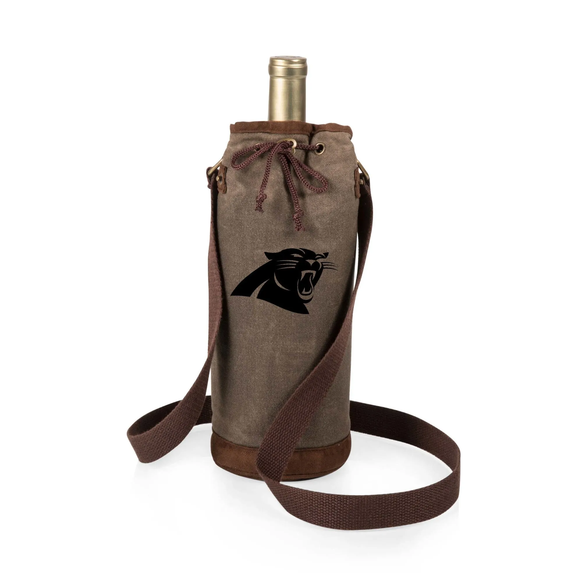 Carolina Panthers - Waxed Canvas Wine Tote