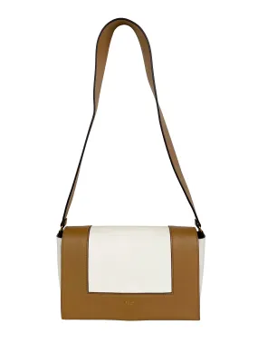 Celine Tan & Optic White Medium Frame Bag