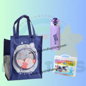 Chic Combo for Creative Girls: Tote Bag and Acrylic Marker Set