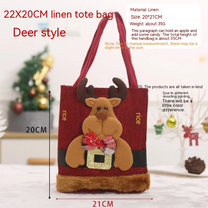 Christmas Decorative Handbag Cute Simple