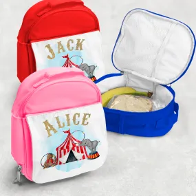 Circus Personalised Kids Insulated Lunch Bag