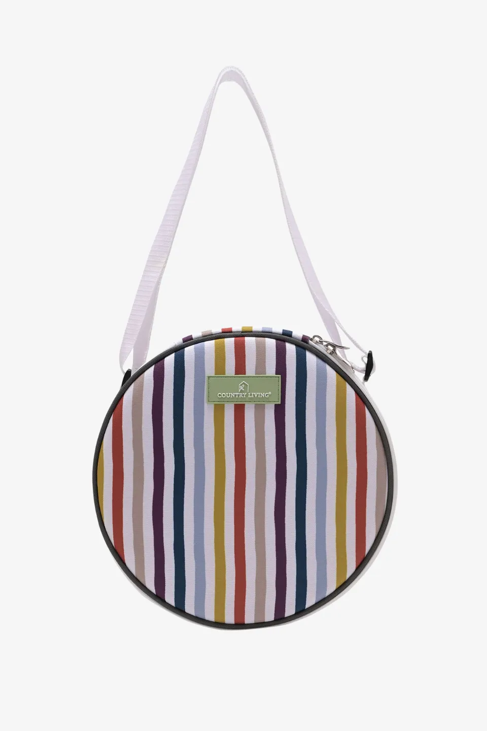 Country Living 2 Person Round Stripe Picnic Bag